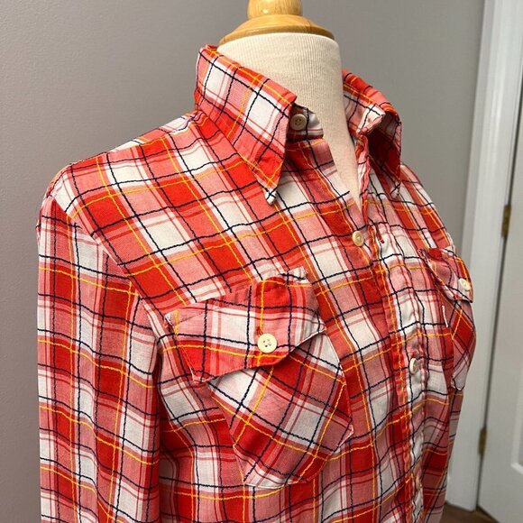 Levi's Other - Levi's Vintage 70s Red Plaid Button Down Shirt